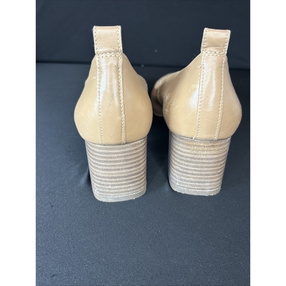 Crown Vintage CV-Clanton Block Heels, Round Toe, Beige, Size 8.5 - Picture 5 of 8